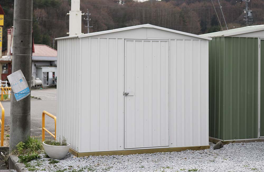 物置,おしゃれ,白,