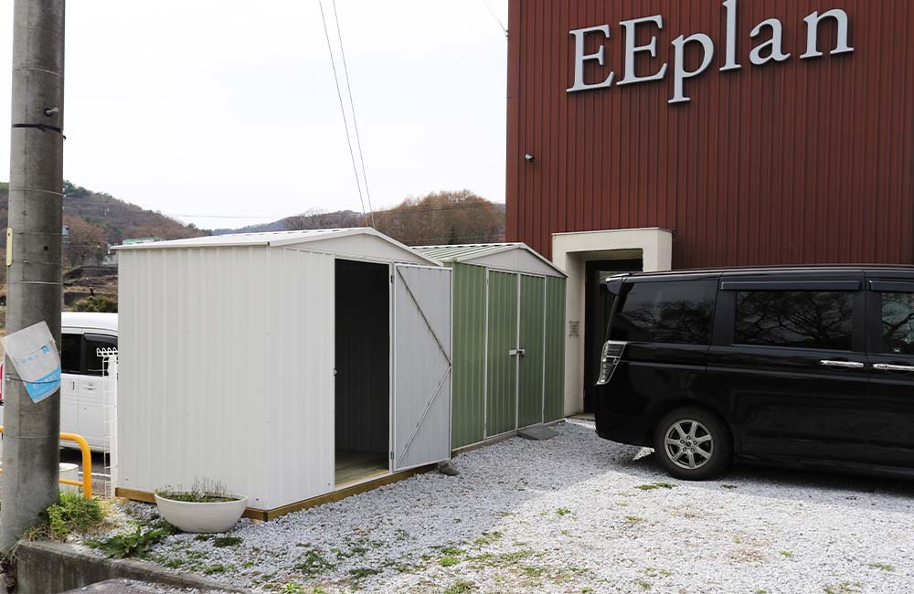 物置,おしゃれ,白,