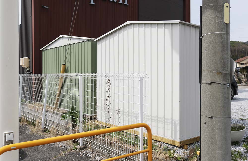 物置,おしゃれ,白,