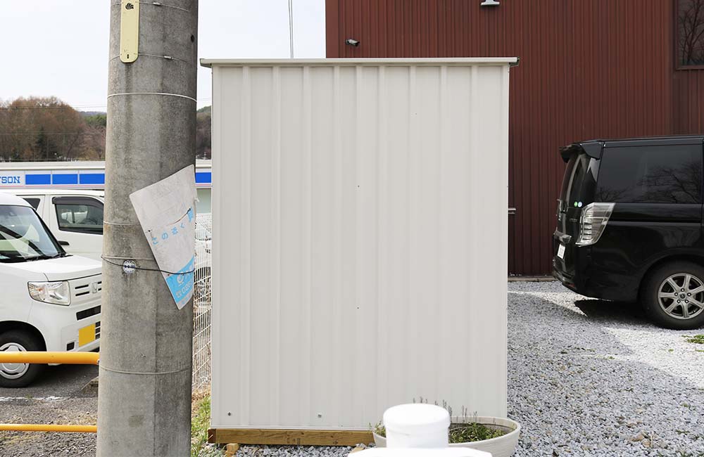 物置,おしゃれ,白,