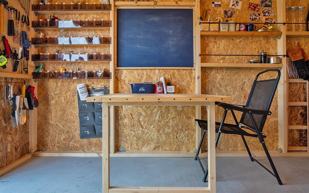 おしゃれな物置内部