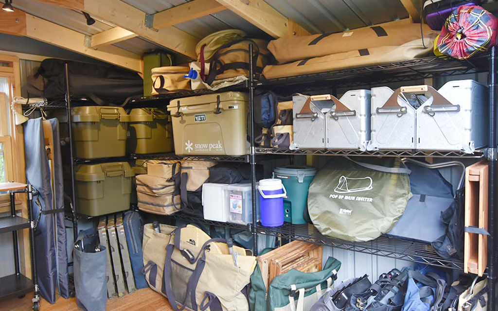 物置収納テクニック