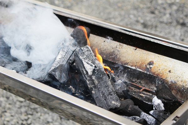 BBQの片付け