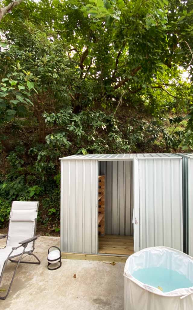 おしゃれな物置×サウナ