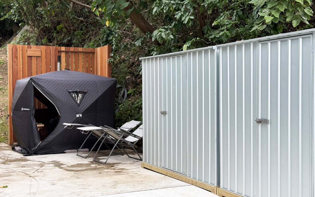 おしゃれな物置×サウナ