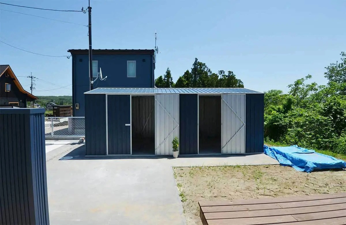 小屋としても人気の物置を宮城県で組立てました！