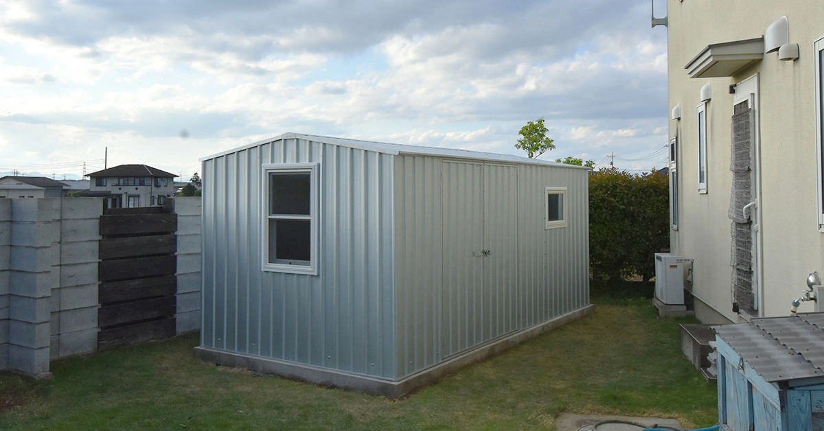 趣味に没頭出来る物置小屋