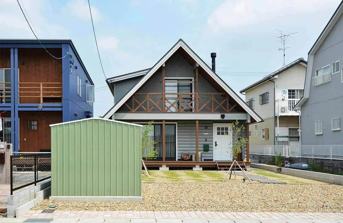 【新着事例】おしゃれな物置小屋ならユーロ物置ワークショップの若草色で決まり！