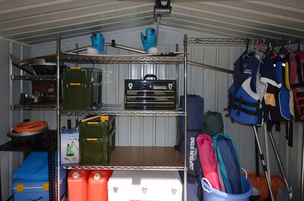 かさばる季節物の収納はユーロ物置®︎が便利！