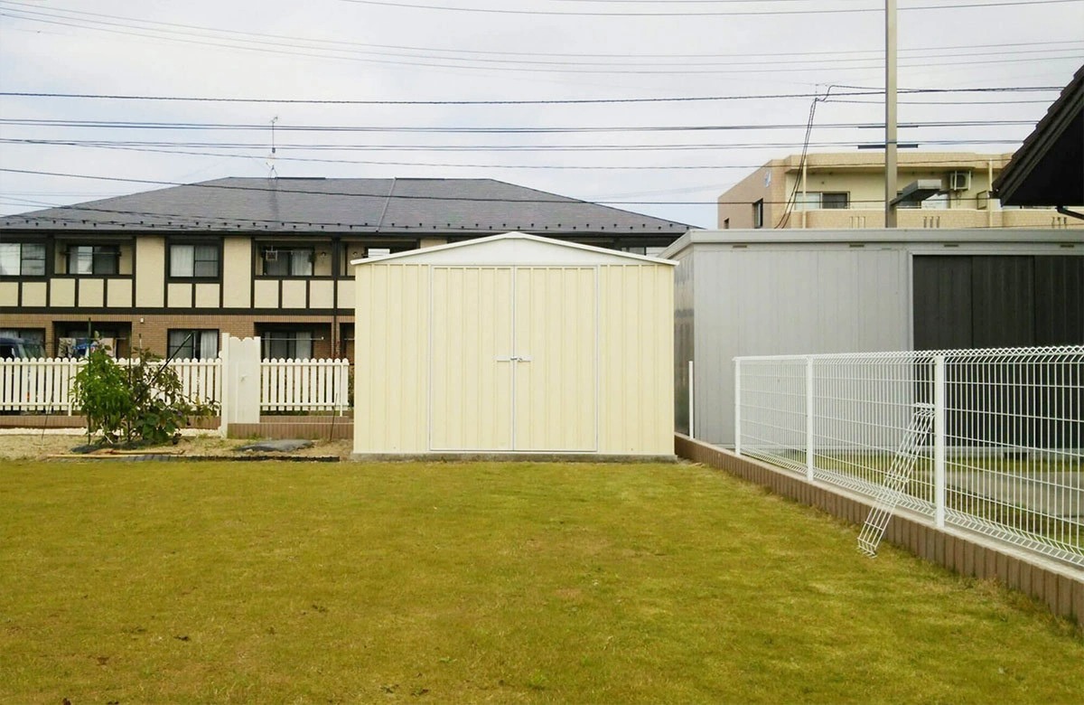 宮城県でおしゃれなユーロ物置®の施工がありました。