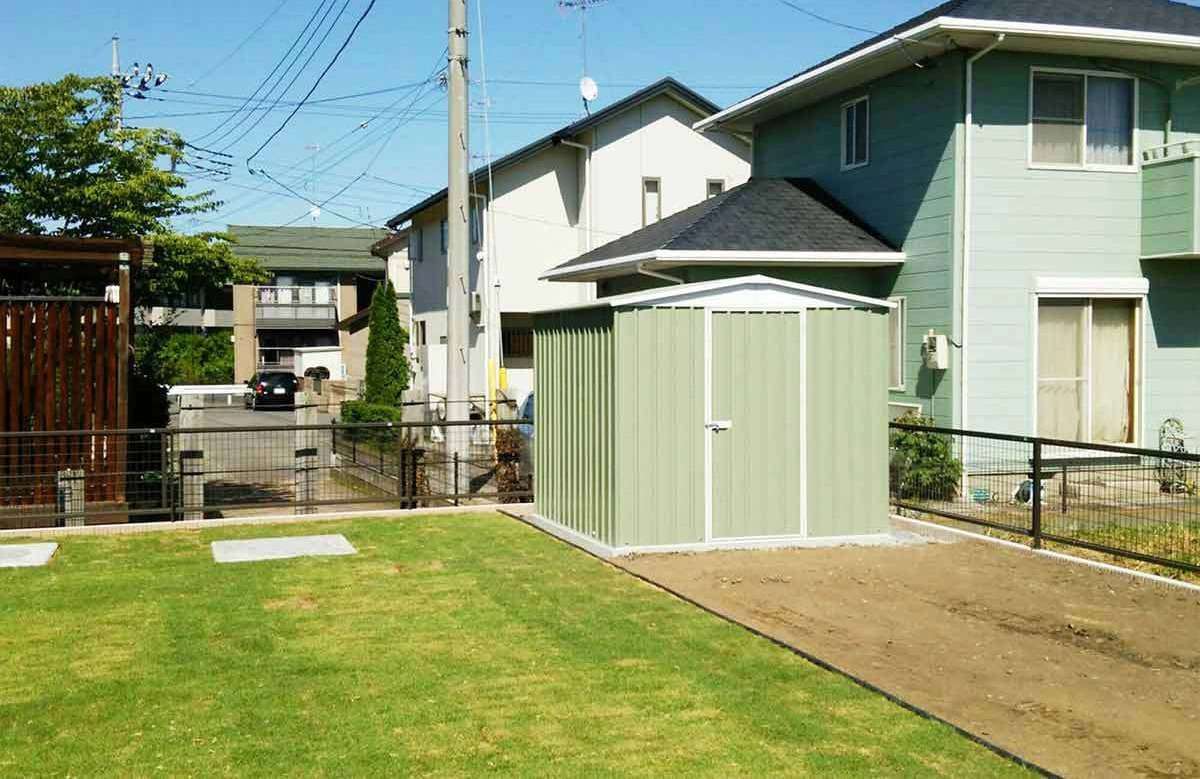 栃木県でおしゃれなユーロ物置®の施工がありました。