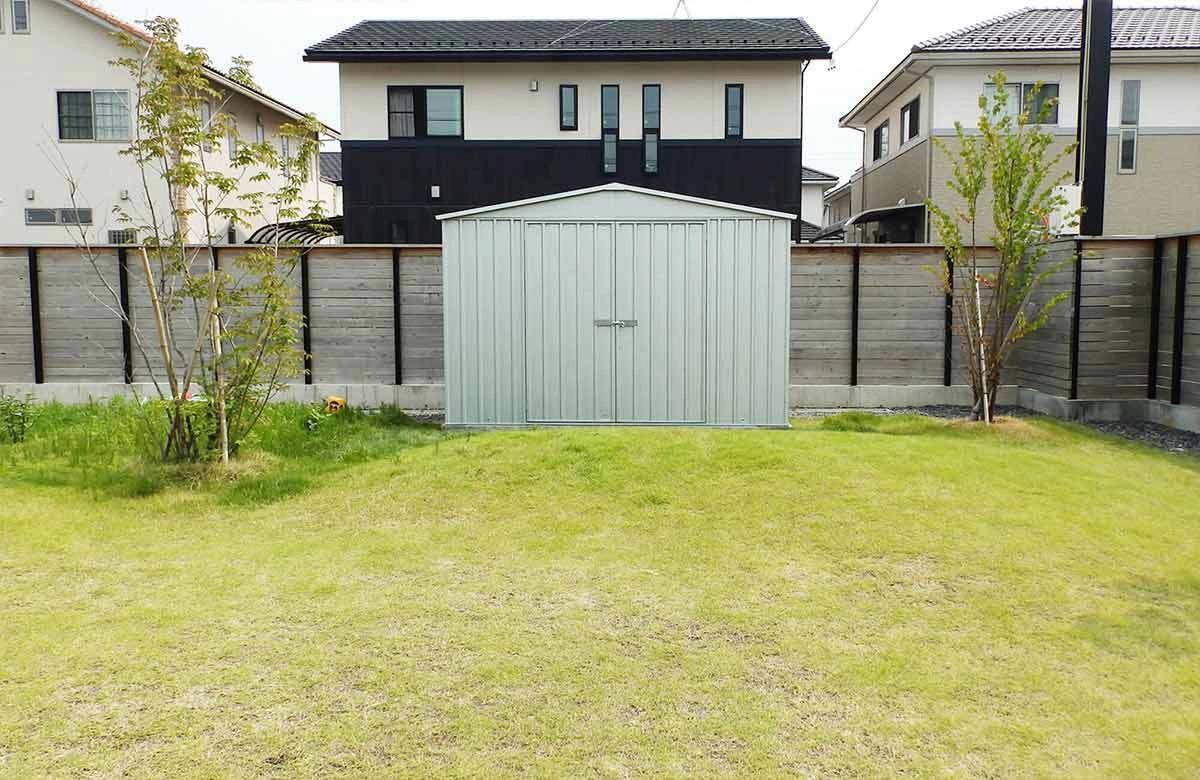 岐阜県でおしゃれなユーロ物置®の施工がありました。