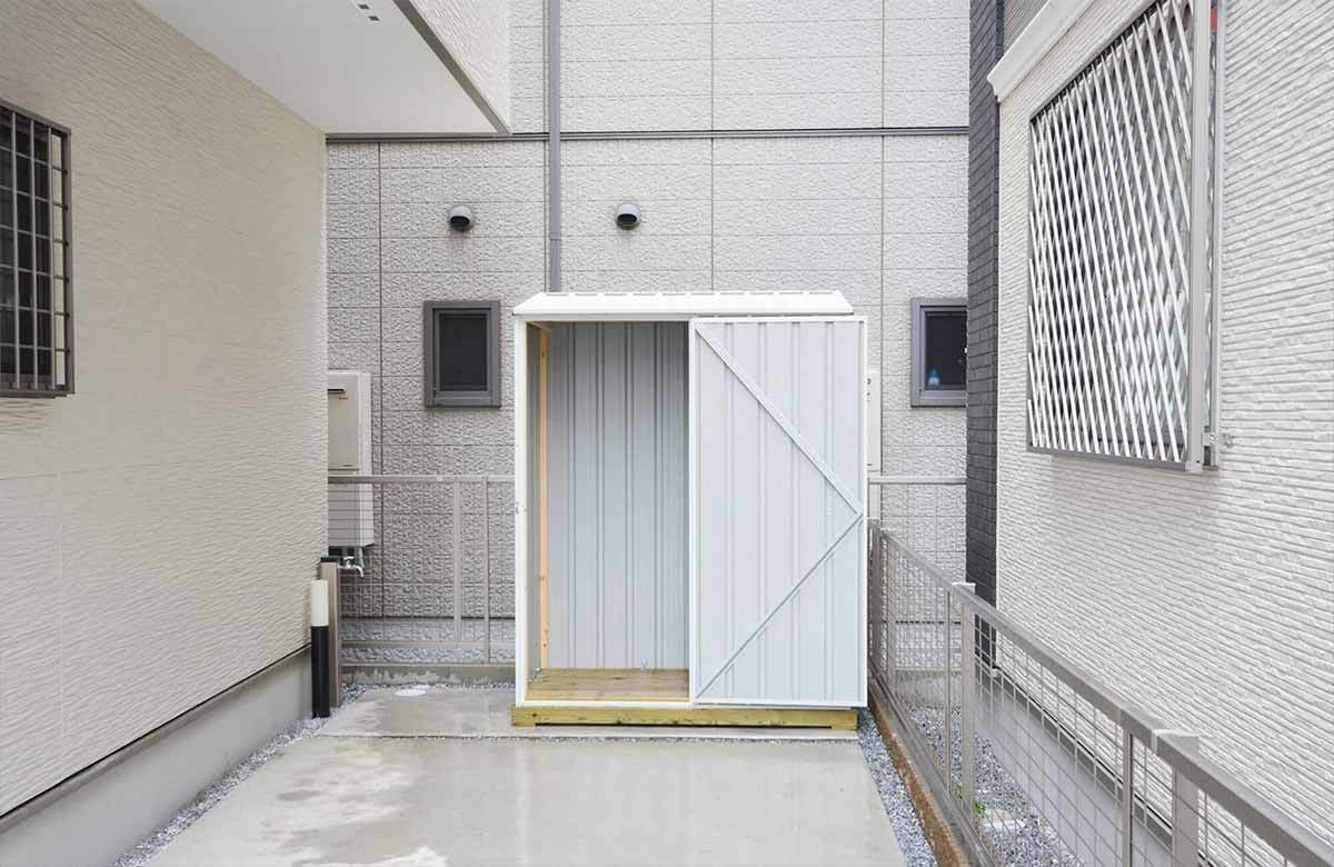 埼玉県でおしゃれなユーロ物置®の施工がありました。