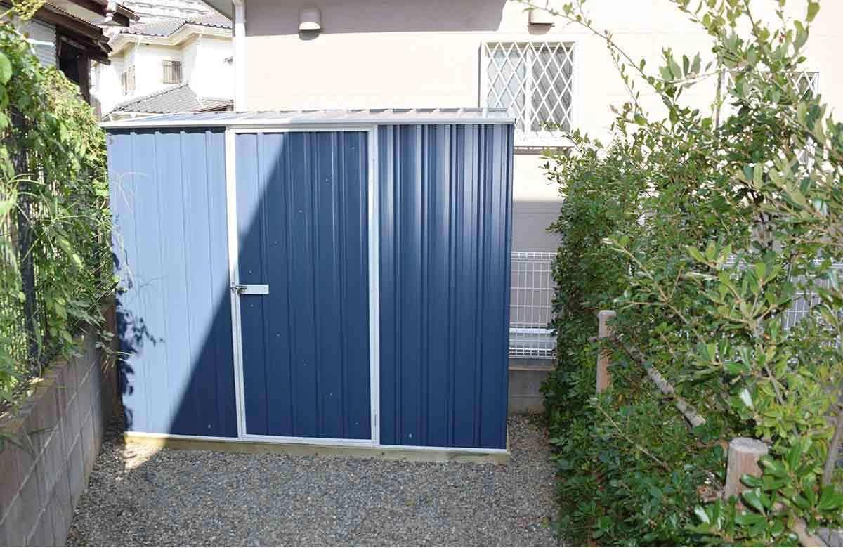 岐阜県でおしゃれなユーロ物置®の施工がありました。