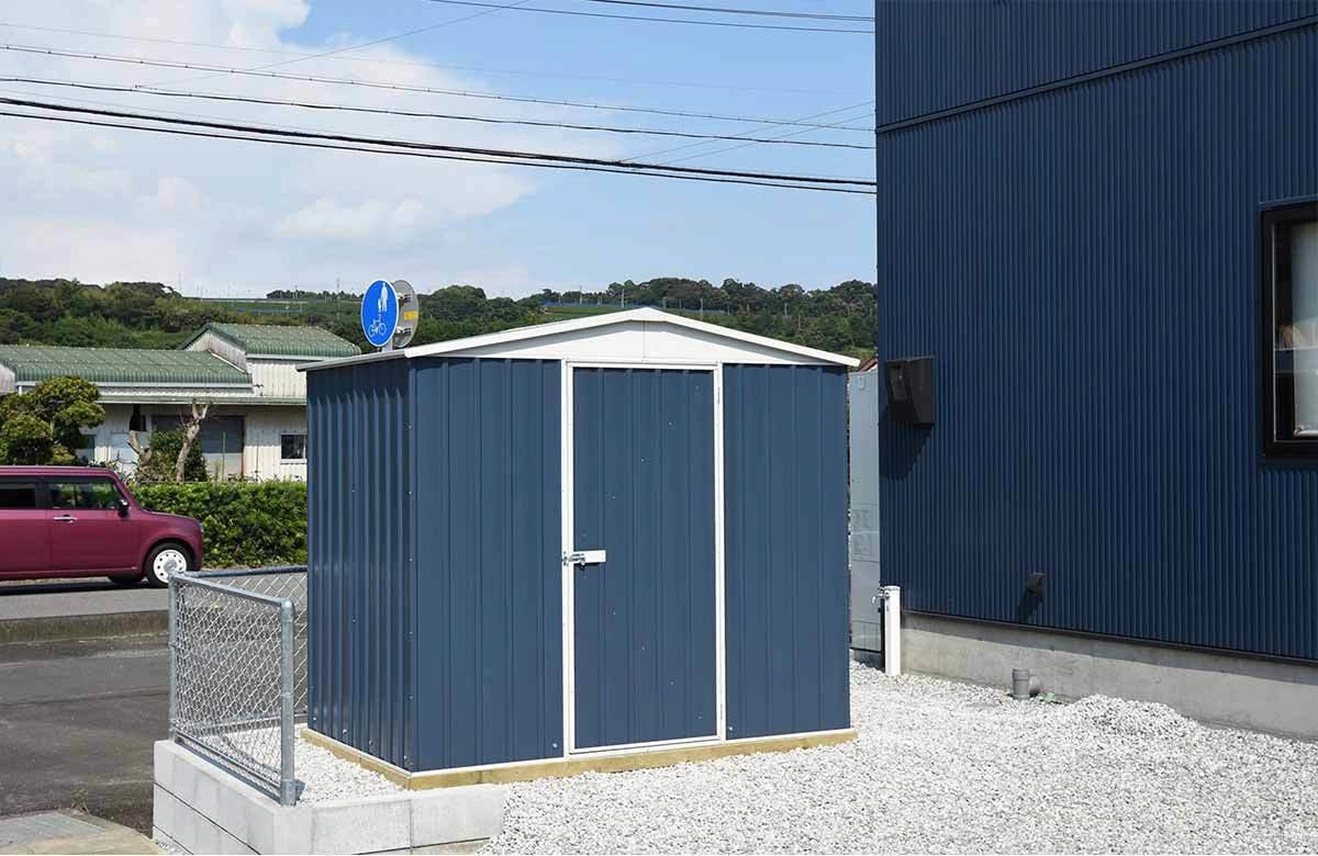 静岡県でおしゃれなユーロ物置®の施工がありました。