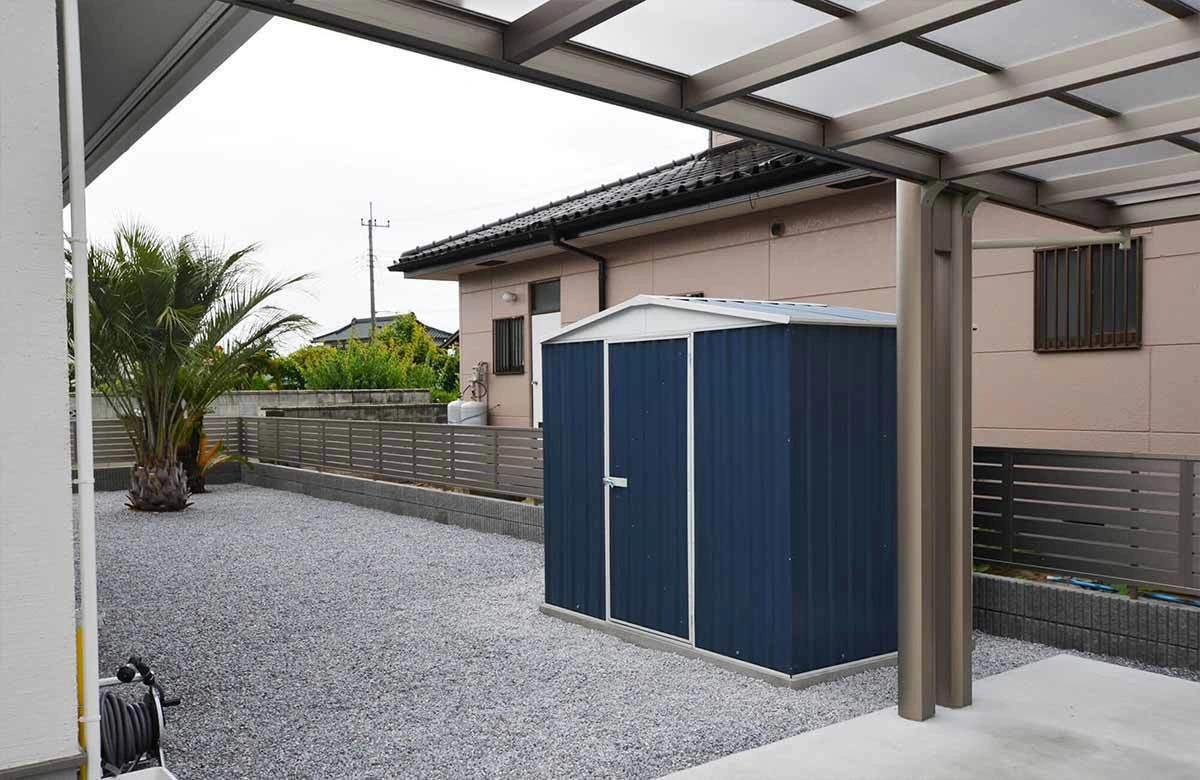 栃木県でおしゃれなユーロ物置®の施工がありました。