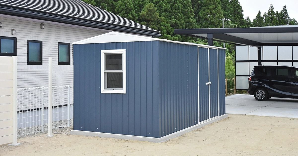 宮城県でおしゃれなユーロ物置®の施工がありました。