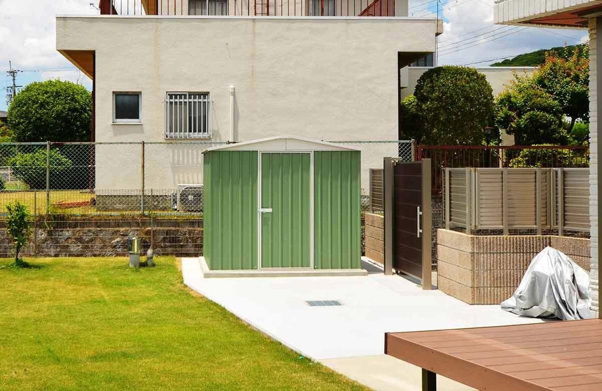 奈良県でおしゃれなユーロ物置®の施工がありました。