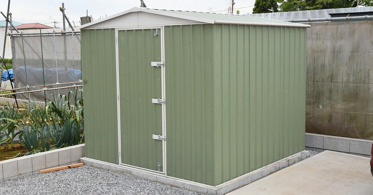 埼玉県でおしゃれなユーロ物置®の施工がありました。