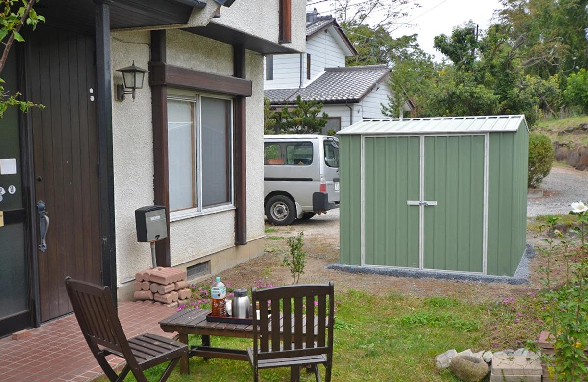 長野県でおしゃれなユーロ物置®の施工がありました。