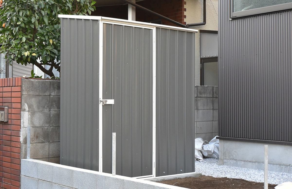 東京都でおしゃれなユーロ物置®の施工がありました。