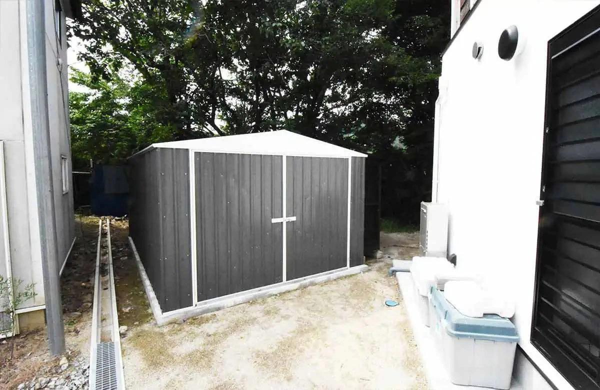 福島県でおしゃれなユーロ物置®の施工がありました。