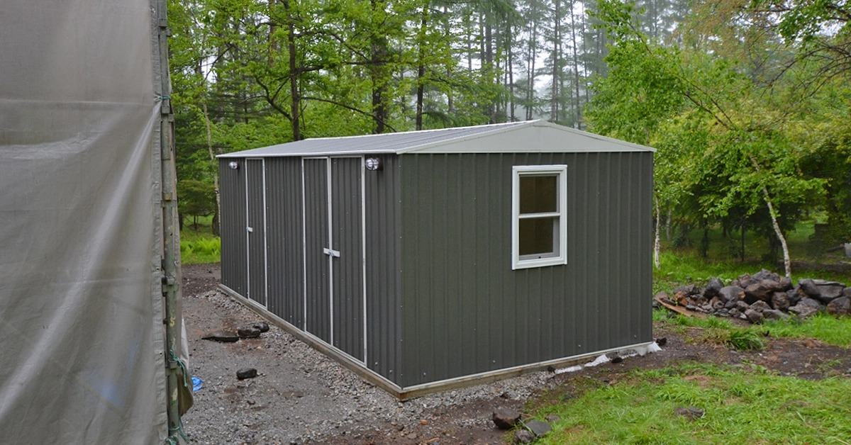 長野県でおしゃれなユーロ物置®の施工がありました。