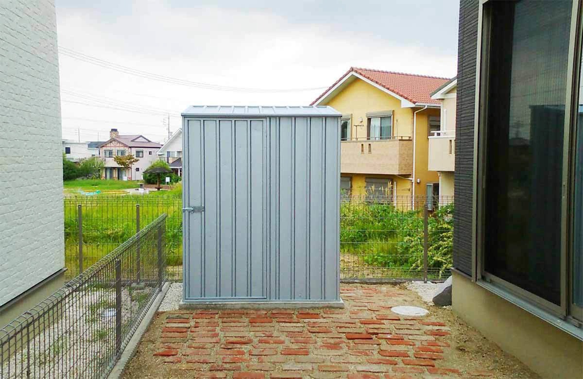 愛知県でおしゃれなユーロ物置®の施工がありました。