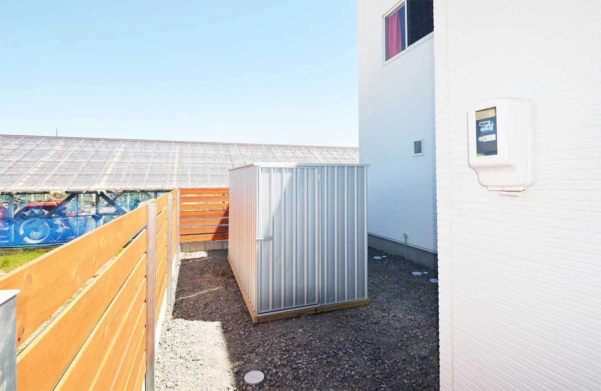 愛知県でおしゃれなユーロ物置®の施工がありました。