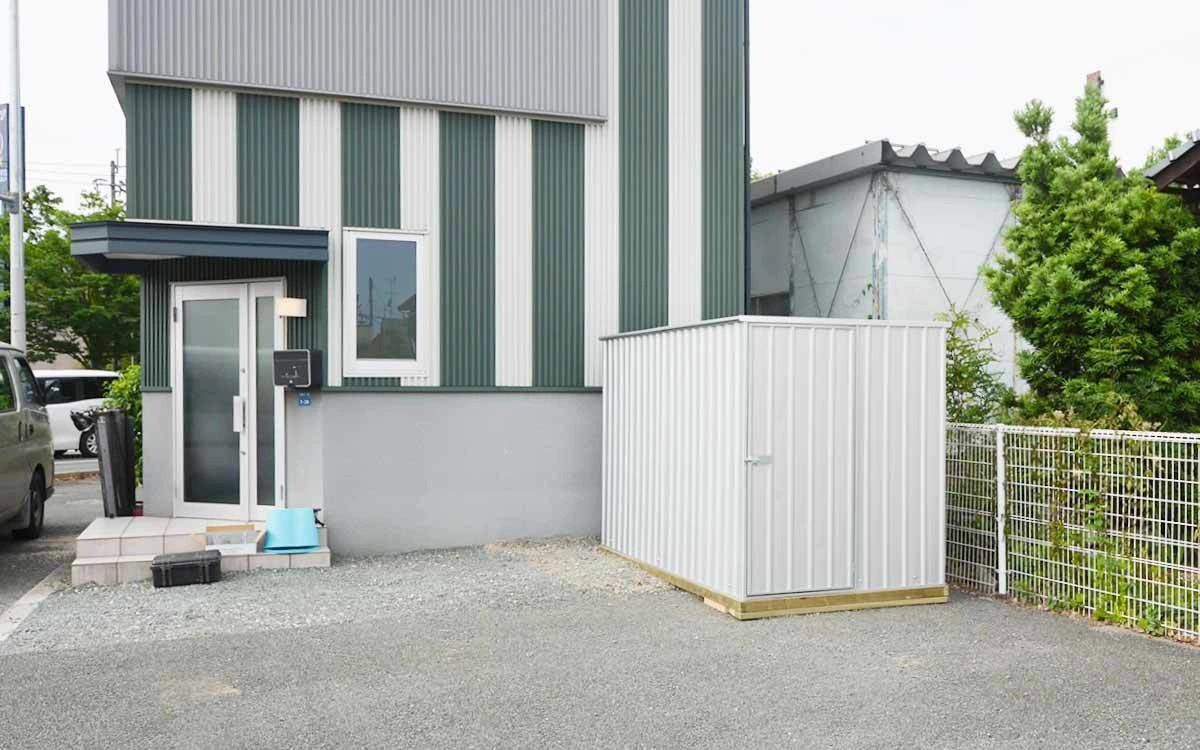 熊本県でおしゃれなユーロ物置®の施工がありました。