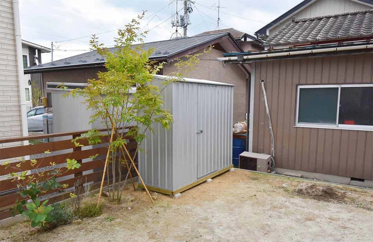 福島県でおしゃれなユーロ物置®の施工がありました。