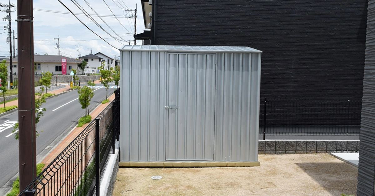 広島県でおしゃれなユーロ物置®の施工がありました。