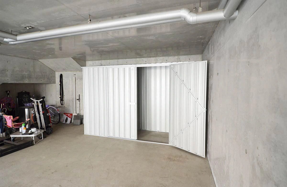 東京都でおしゃれなユーロ物置®の施工がありました。