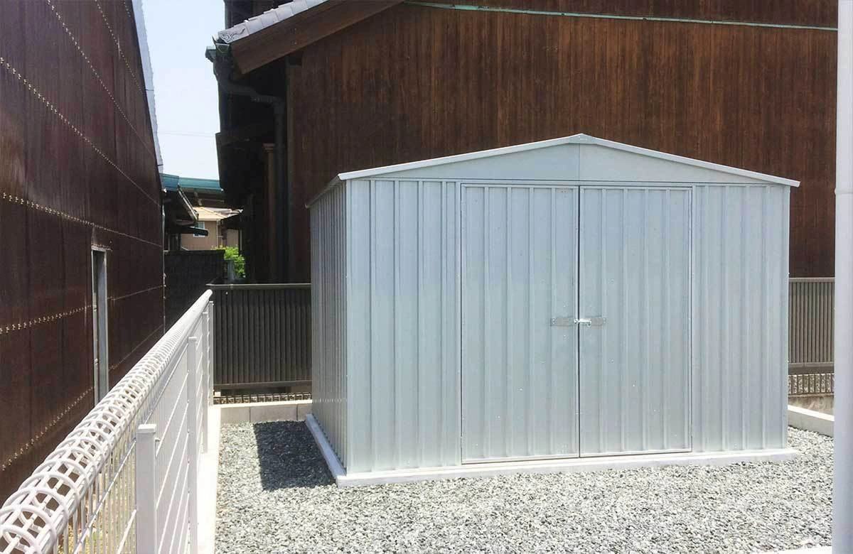 愛知県でおしゃれなユーロ物置®の施工がありました。