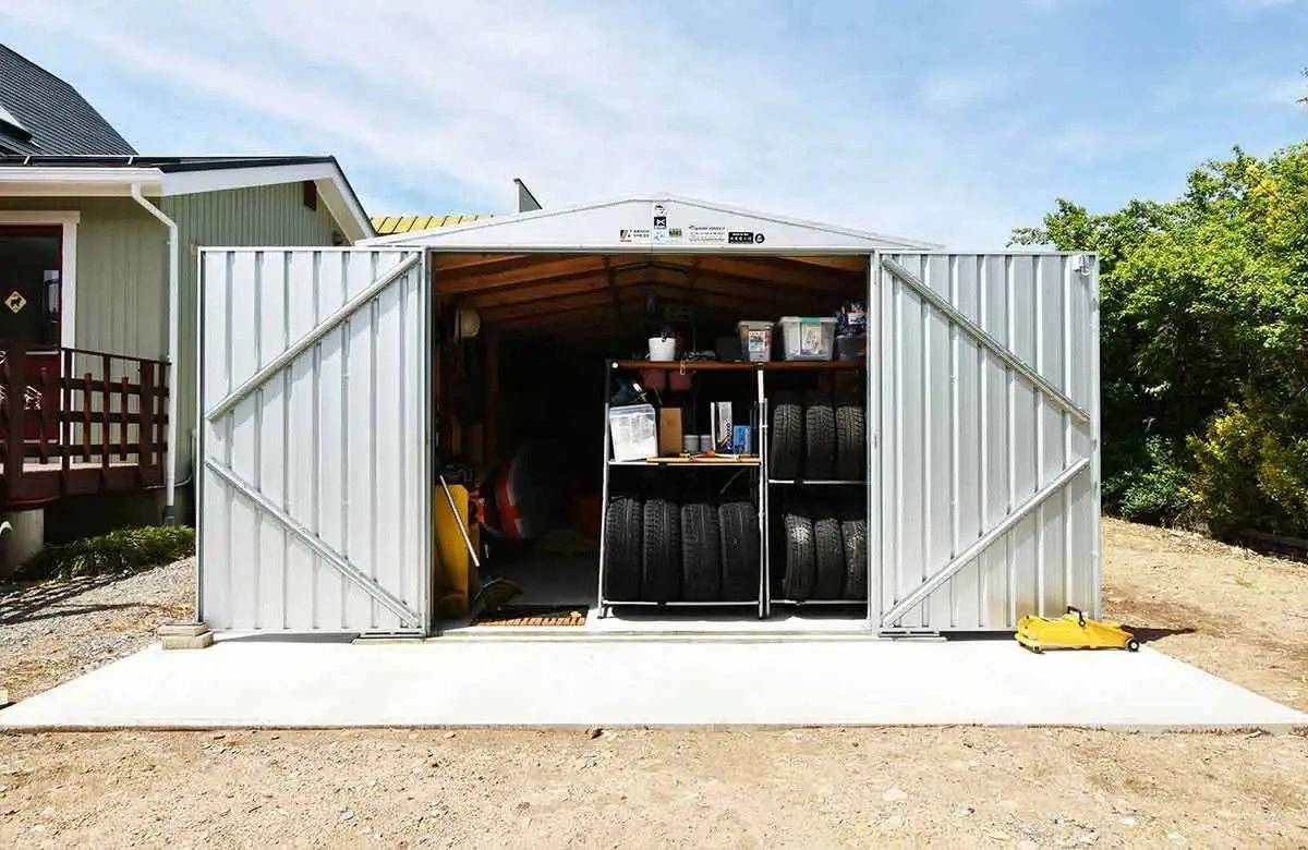 長野県でおしゃれなユーロ物置®の施工がありました。