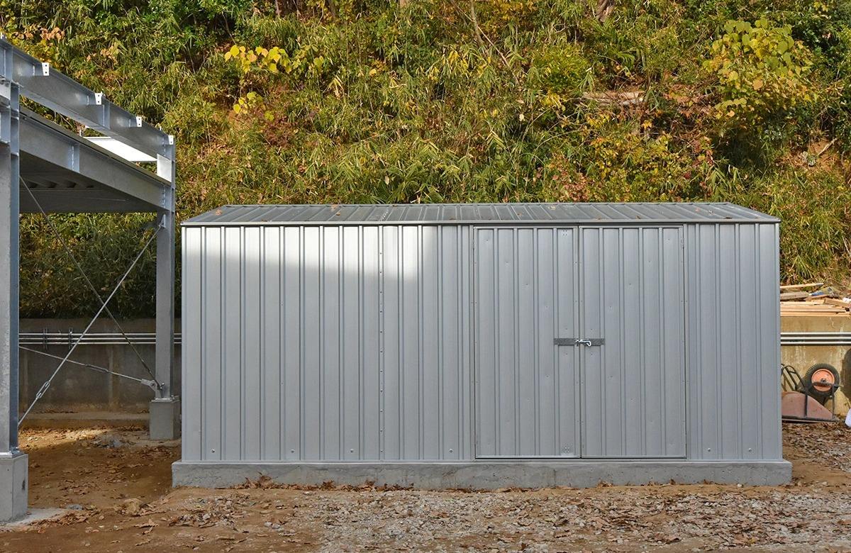 千葉県でおしゃれなユーロ物置®の施工がありました。