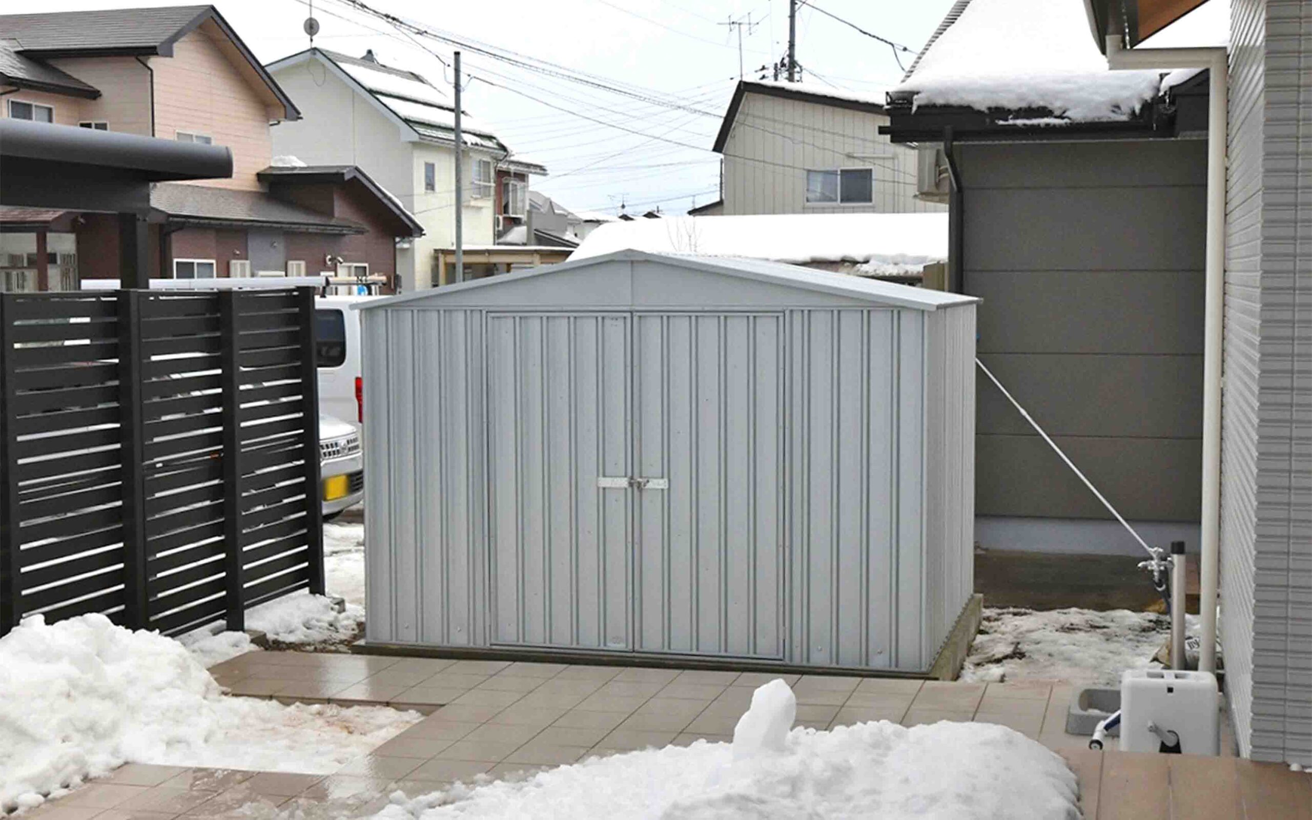 安心してユーロ物置®︎を使用するための凍結震度対策について