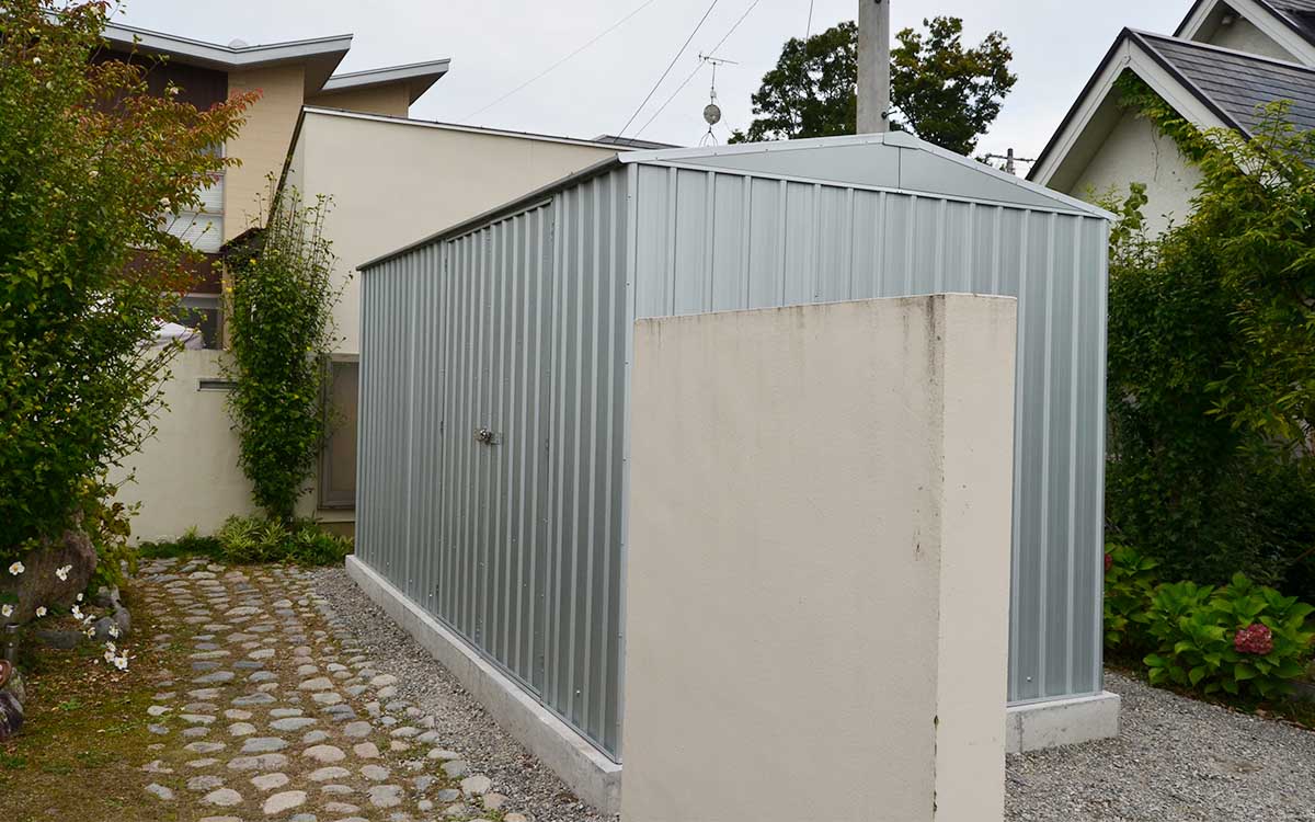 長野県でおしゃれなユーロ物置®の施工がありました。