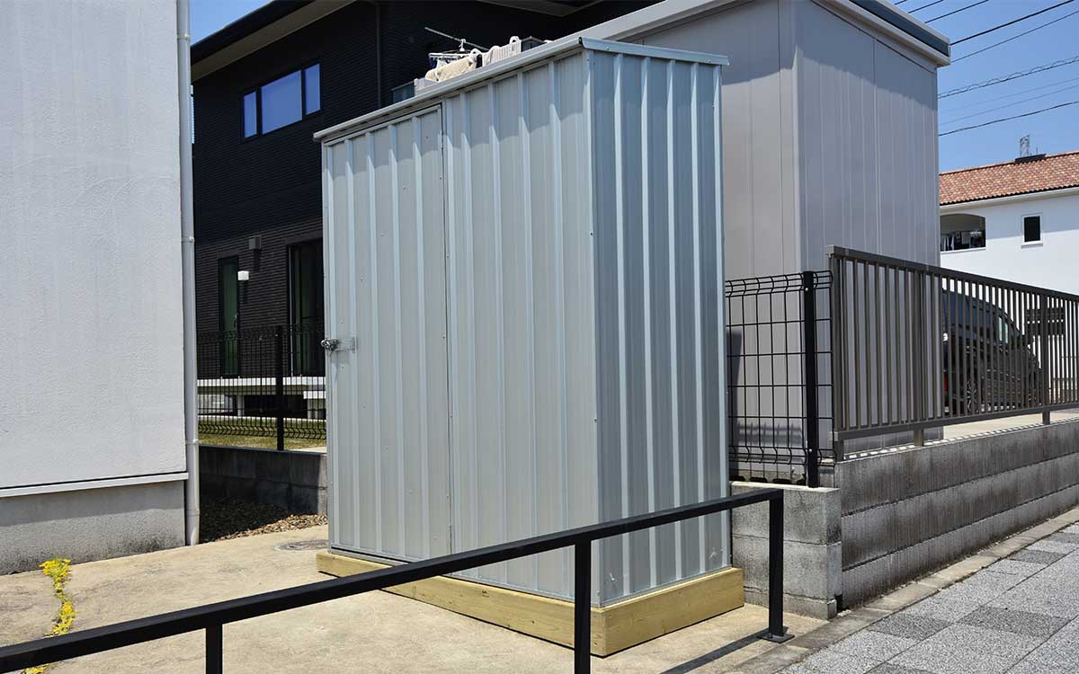 茨城県でおしゃれなユーロ物置®の施工がありました。