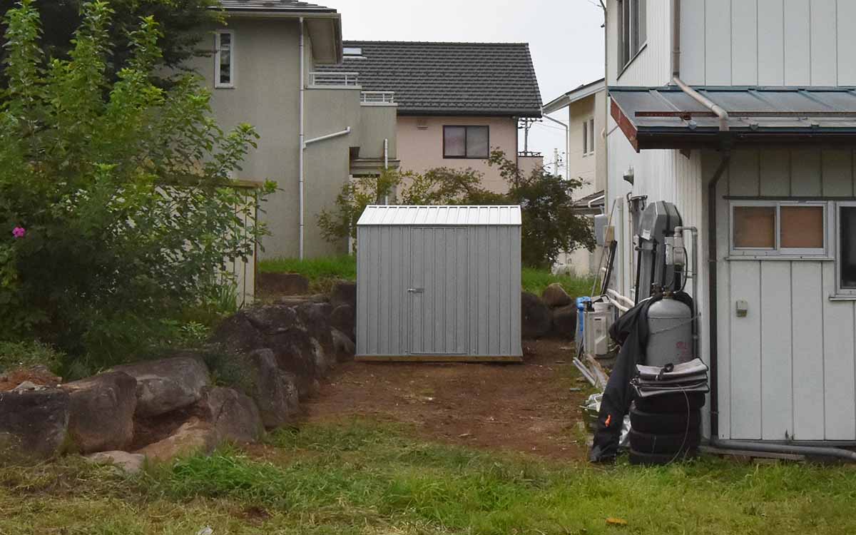 滋賀県でおしゃれなユーロ物置®の施工がありました。