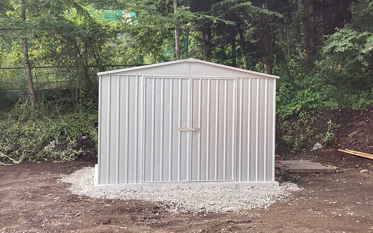 長野県でおしゃれなユーロ物置®の施工がありました。