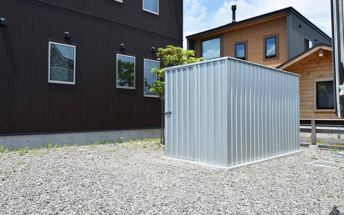 長野県でおしゃれなユーロ物置®の施工がありました