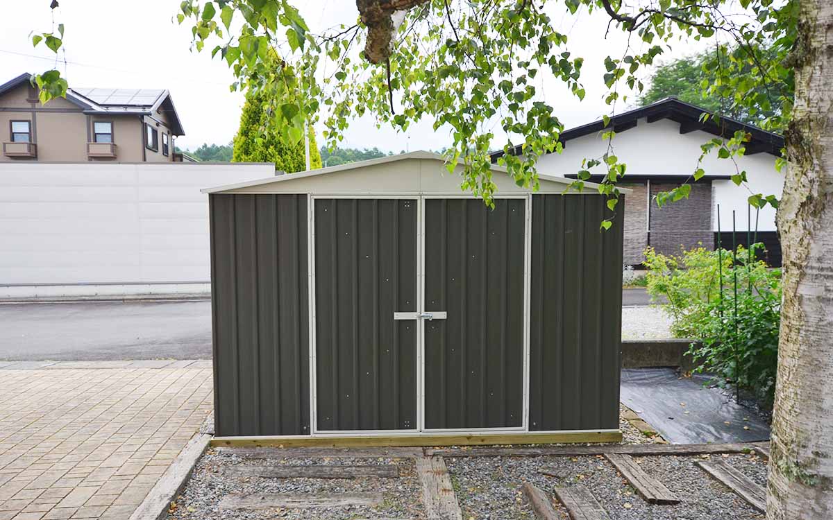 長野県でおしゃれなユーロ物置®の施工がありました