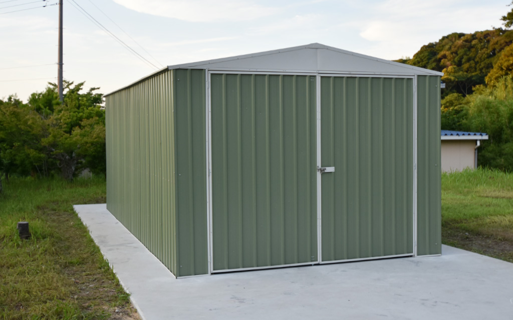 千葉県でおしゃれなユーロ物置®の施工がありました。