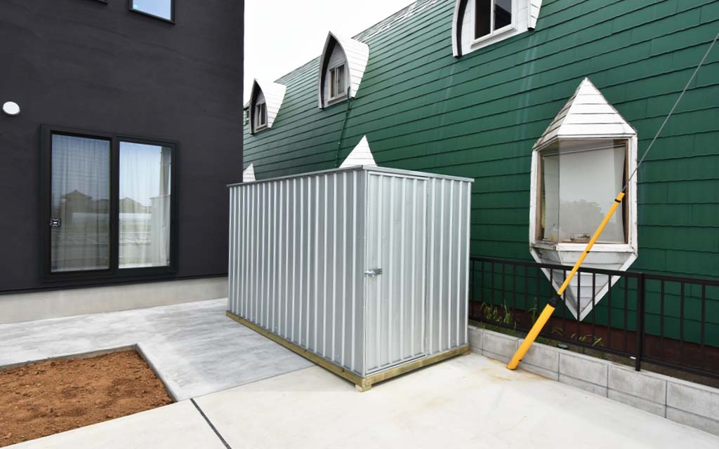 千葉県でおしゃれなユーロ物置®の施工がありました。