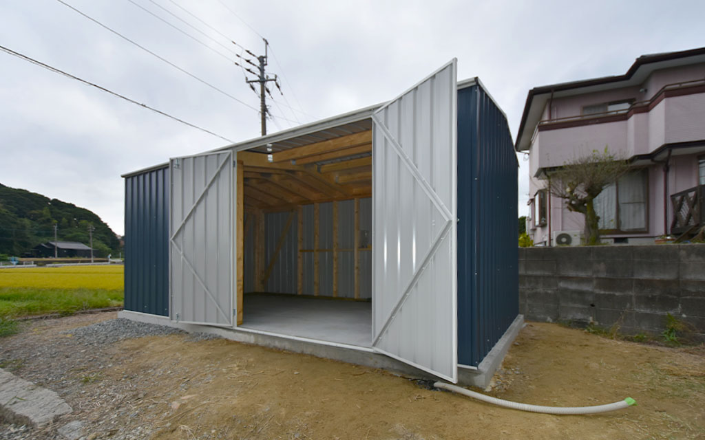 福岡県でおしゃれなユーロ物置®︎の施工がありました！