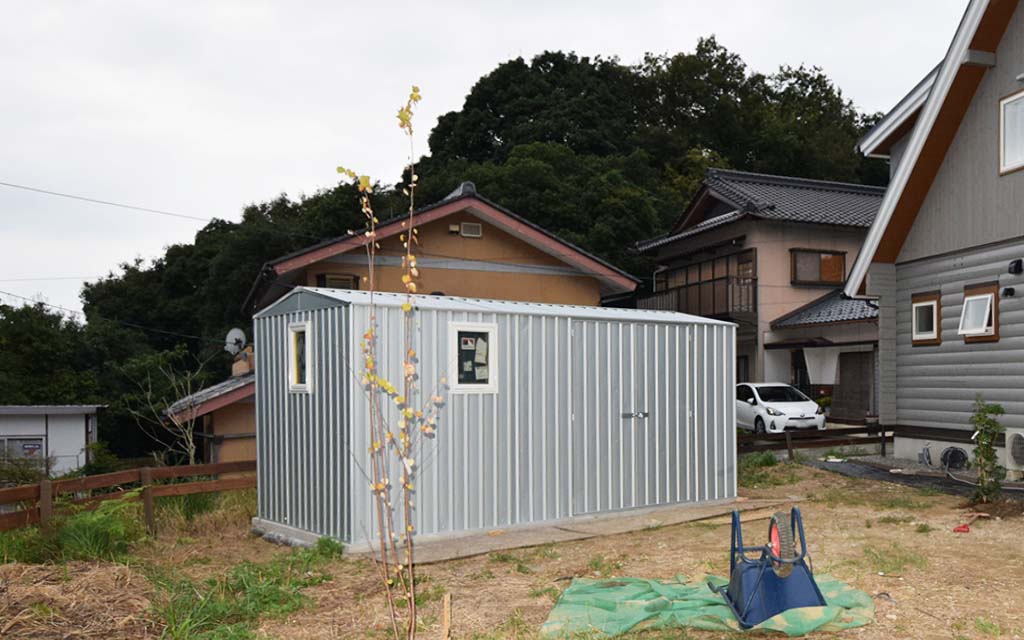 栃木県でおしゃれなユーロ物置®︎の施工がありました！