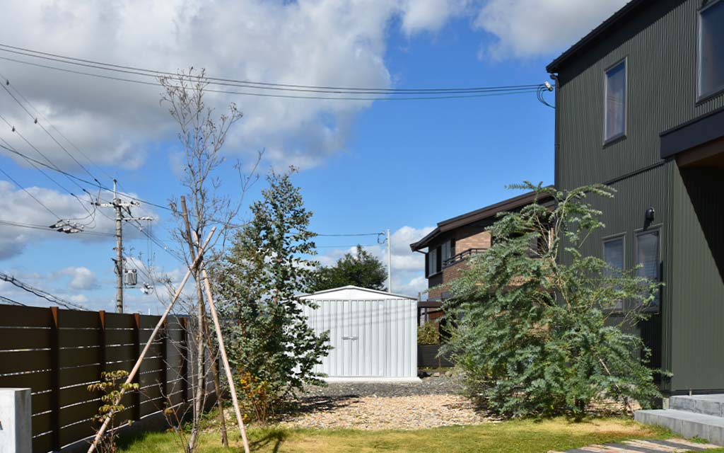 京都府でおしゃれなユーロ物置®︎の施工がありました！