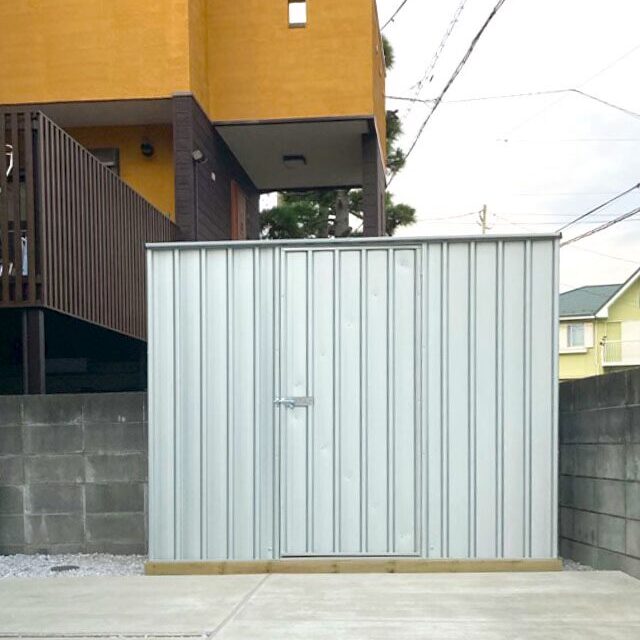 神奈川県でおしゃれなユーロ物置®︎の施工がありました！