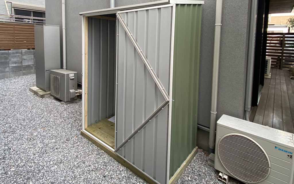 東京都でおしゃれなユーロ物置®の施工がありました！